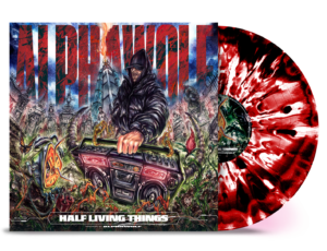 Alpha Wolf - Half Living Things (Deep Red with Black & White Corona)