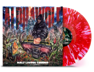 Alpha Wolf - Half Living Things (White - Heavy Deep Red Splatter)