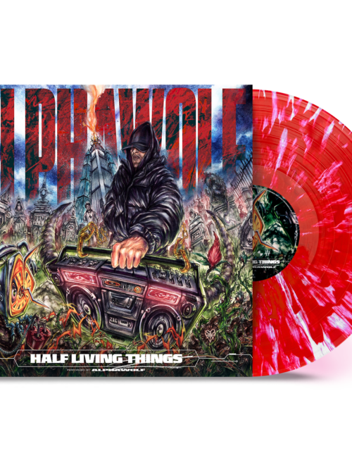 Alpha Wolf - Half Living Things (White - Heavy Deep Red Splatter)